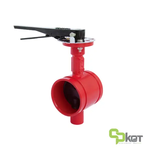 قیمت شیر پروانه ای اهرمی شیاردار 300PSI کانفایر مدل GD-381L